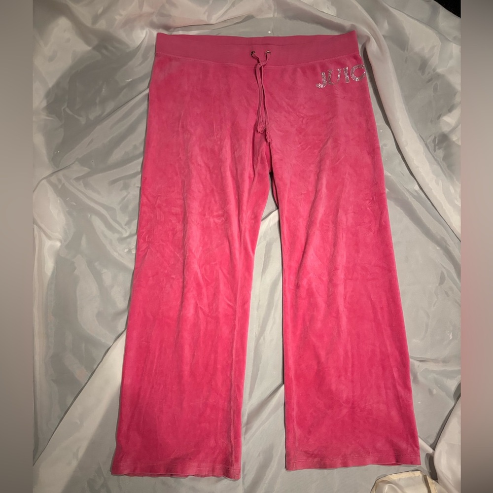 Juicy Couture Fuchsia Velour Trousers